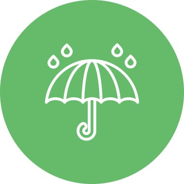 şemsiye simgesi işaret vektör illüstrasyonu.