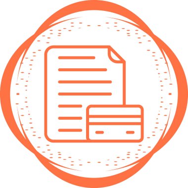 Kredi Raporu web simgesi vektör çizimi