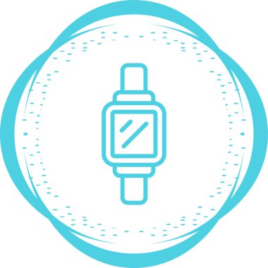 Modern Smartwatch simgesinin vektör çizimi    