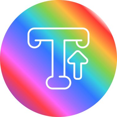 Tipografi. Web simgesi vektör illüstrasyonu