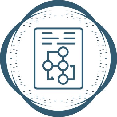 belge web simgesi vektör illüstrasyonu