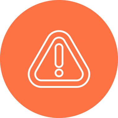 Uyarı simgesi web basit illüstrasyon