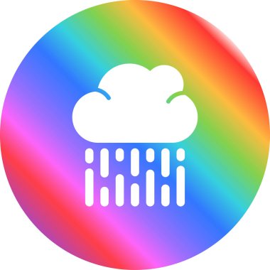 bulut web simgesi vektör illüstrasyonu