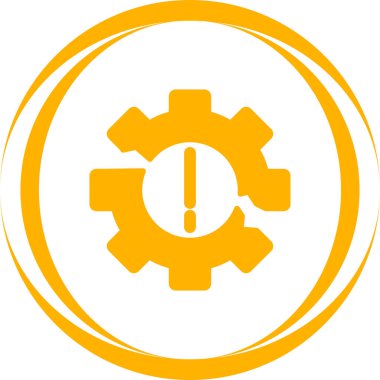 operasyonel bozulma simgesi, vektör illüstrasyonu