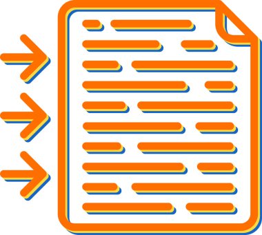 belge web simgesi vektör illüstrasyonu