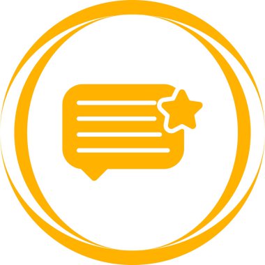 Sohbet web simgesi, vektör illüstrasyonu. Geri bildirim  