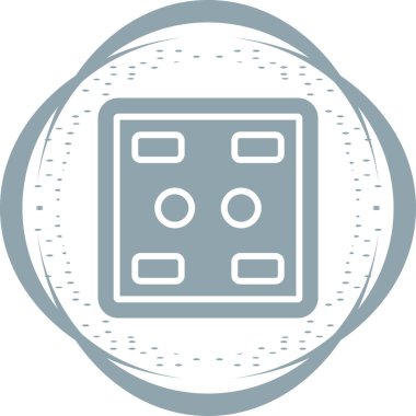 Soket. Web simgesi basit illüstrasyon