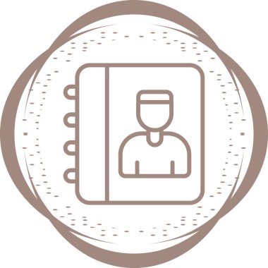 Dijital projeler için renkli soyut bir belge simgesi.