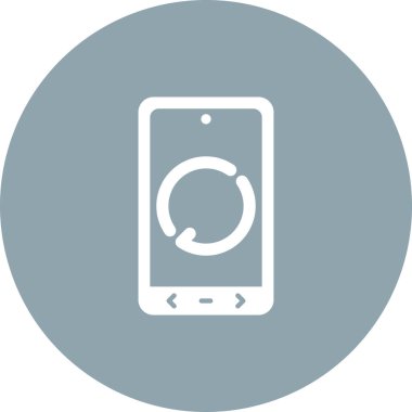 Akıllı telefon simgesi, telefon sembolü, modern cihaz işareti, beyaz arkaplanda renkli vektör 
