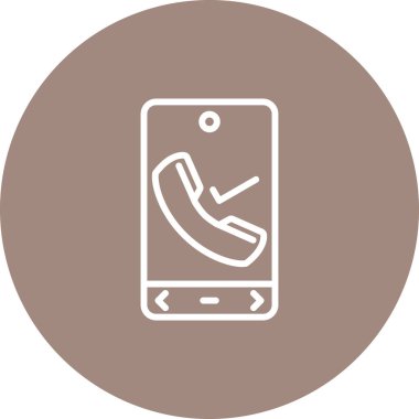 akıllı telefon simgesi, vektör illüstrasyonu basit tasarım