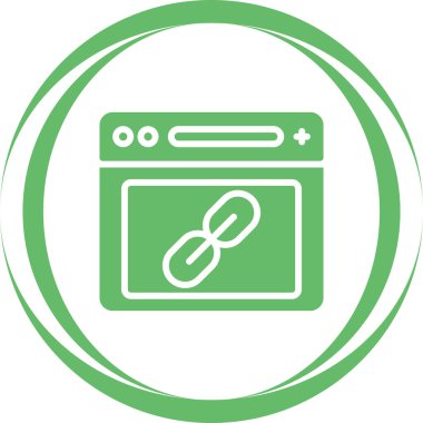 Bir tarayıcı web simgesinin minimalist tasarımı.