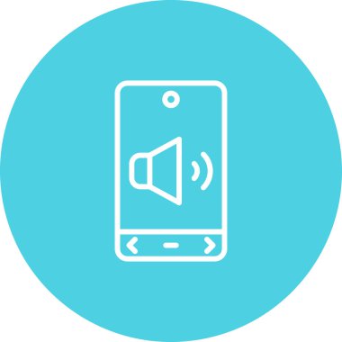 Cep telefonu çalıyor. Web simgesi basit illüstrasyon 