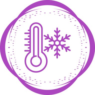 termometre simgesi web basit illüstrasyon