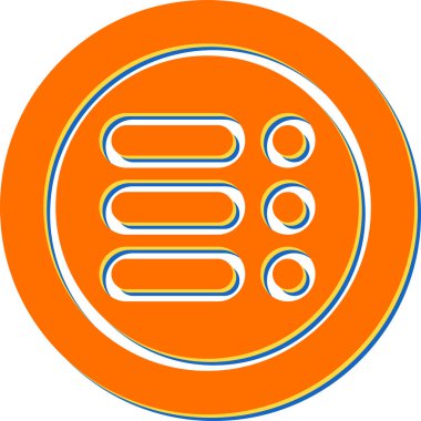 Menü. Web simgesi basit illüstrasyon 