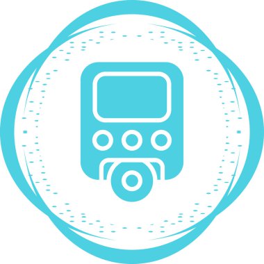 DVD web simgesi vektör illüstrasyonu