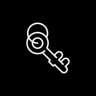 Anahtar. Web simgesi basit illüstrasyon 