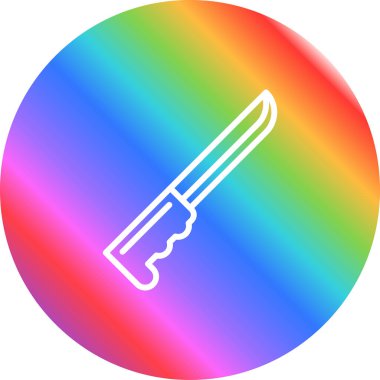 Bıçak. Web simgesi basit illüstrasyon 