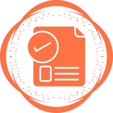 belge web simgesi vektör illüstrasyonu