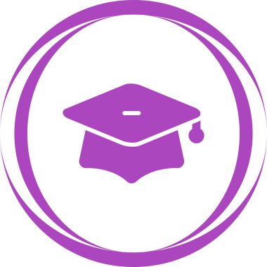 Mezuniyet şapkasının vektör illüstrasyonu