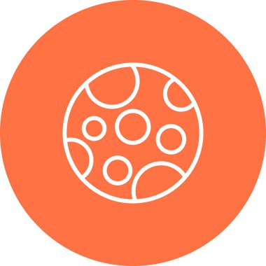 Ay ikonu vektör illüstrasyonu