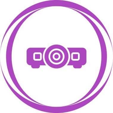 Web uygulaması için soyut vektör projektör çizimi