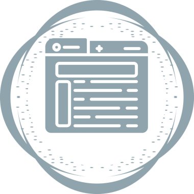 Yerleşim planı. Web simgesi basit illüstrasyon 