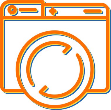 Yenile. Web simgesi basit illüstrasyon