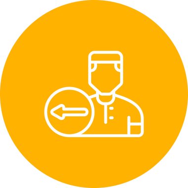 Kullanıcı simgesinin vektör çizimi