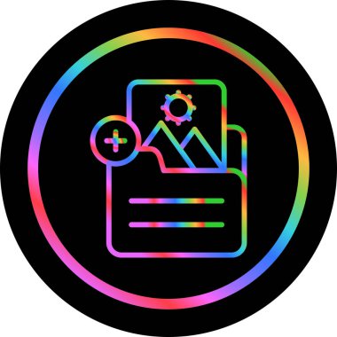 belge web simgesi vektör illüstrasyonu