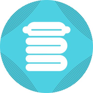 Sıkıştırılmış battaniye ağ ikonu vektör çizimi