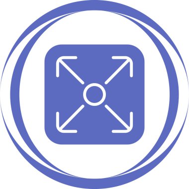 Yeniden Boyutlandır simgesinin basit doğrusal resmi