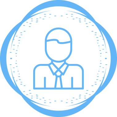 İş adamı. Web simgesi basit tasarım