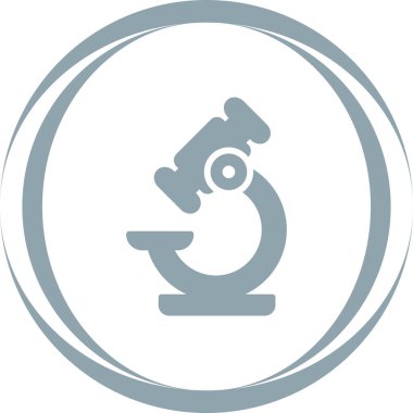 Modern mikroskop simgesinin vektör çizimi 