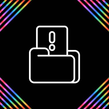 Çöp posta web simgesi vektör illüstrasyonu