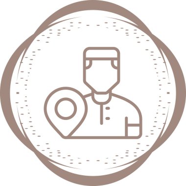 Kullanıcı simgesinin vektör çizimi