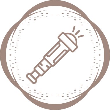 Teleskop web simge vektör çizim