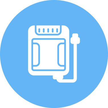 SSD Depolama simgesi, vektör illüstrasyonu