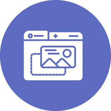 E-ticaret simgesinin temel doğrusal çizimi