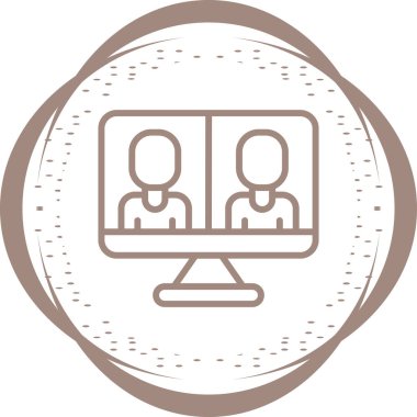 Grup iş adamları üzerinde video konferans