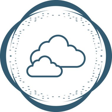 bulut web simgesi vektör illüstrasyonu