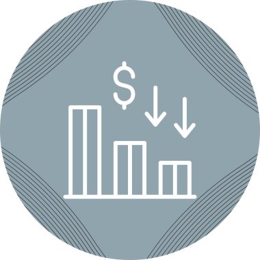 Mali işler. Web simgesi basit tasarım