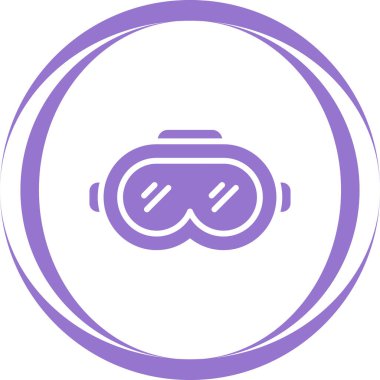 Sanal gözlük. Web simgesi basit tasarım 
