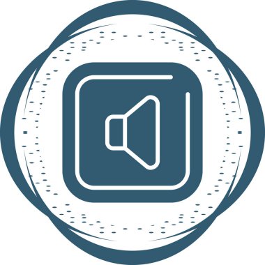 Konuşmacı. Web simgesi basit illüstrasyon