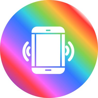 akıllı telefon simgesi, vektör illüstrasyonu basit tasarım