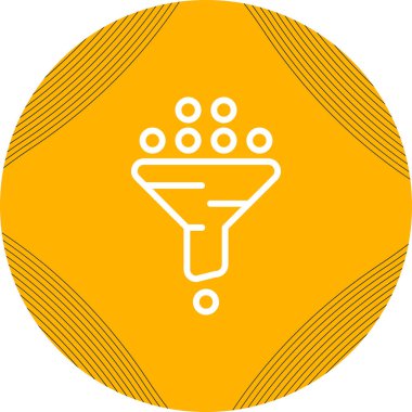 Süzgeç. Web simgesi basit illüstrasyon     