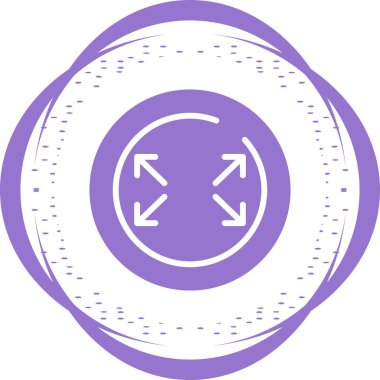 Tam Ekran simgesinin basit doğrusal resmi