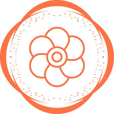 Çiçek. Web simgesi basit illüstrasyon 