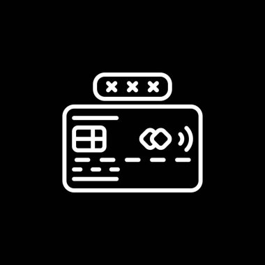 Kredi kartı web simgesi. Basit resimleme        