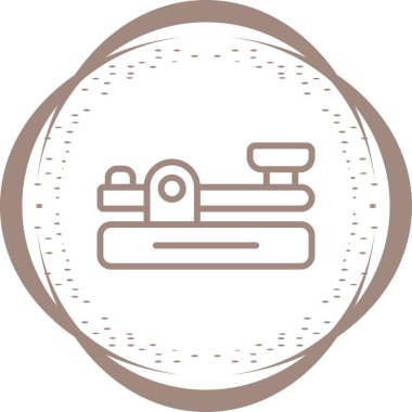 Beyaz Arkaplanda Telgraf Simgesi İzole Edildi