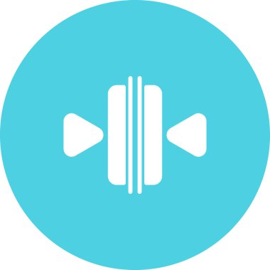 Dikey Birleştirme simgesi, vektör çizimi